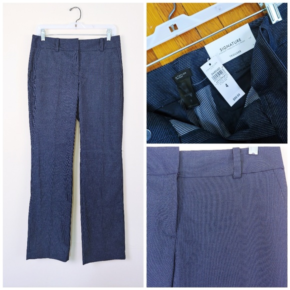 Ann Taylor Pants - NWT Ann Taylor Signature. Navy Trousers